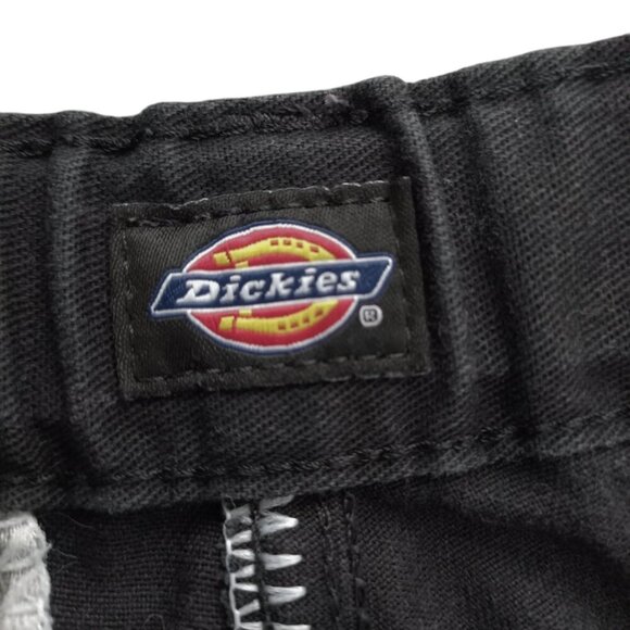 Dickies Men's Wide Leg Pants Size 14 Black Elastic Waist Relaxed Fit - Picture 8 of 10